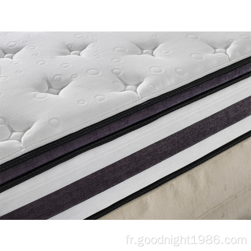 Matelas de chambre à coucher en mousse à mémoire de forme confortable en tissu doux pour la peau ODM sans mousse à mémoire de forme